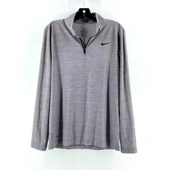Nike Other - Nike Dri-Fit Men's Gray 1/4 Zip Jacket Pullover Golf Sweatshirt Size S